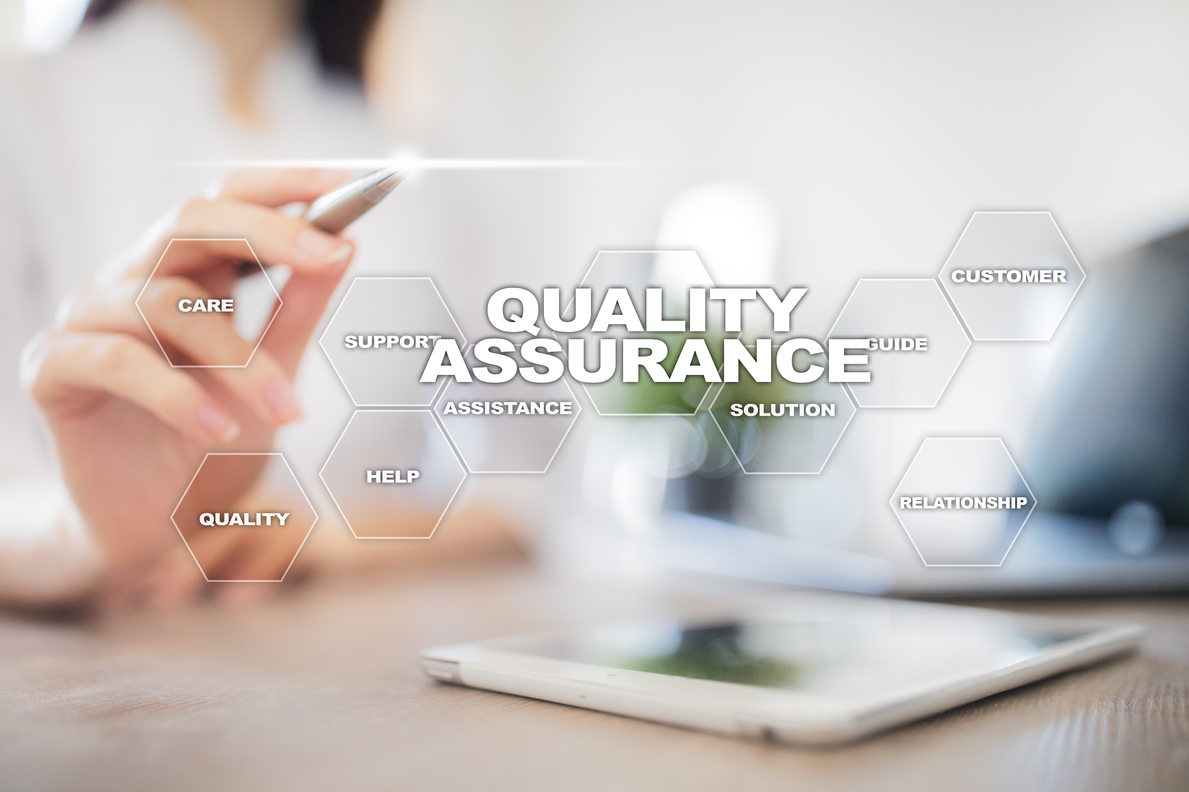 QA testing concept